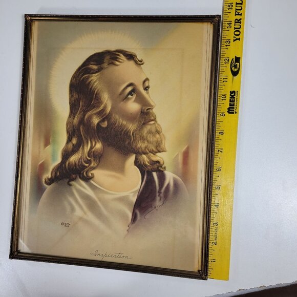 Vintage 1942 SP Co. Jesus "Inspiration" McConnell Lithograph Print 14.5" X 11" - Picture 11 of 11